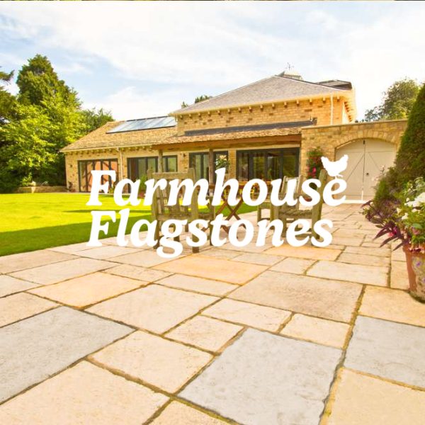 Farmhouse Flagstones (Exterior) : Cotswold Mix Colour (Gold/Cream/Chestnut colours combined)